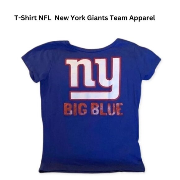 NFL New York Giants T Shirt Kid's Team Apparel 6 6X - Picture 1 of 4